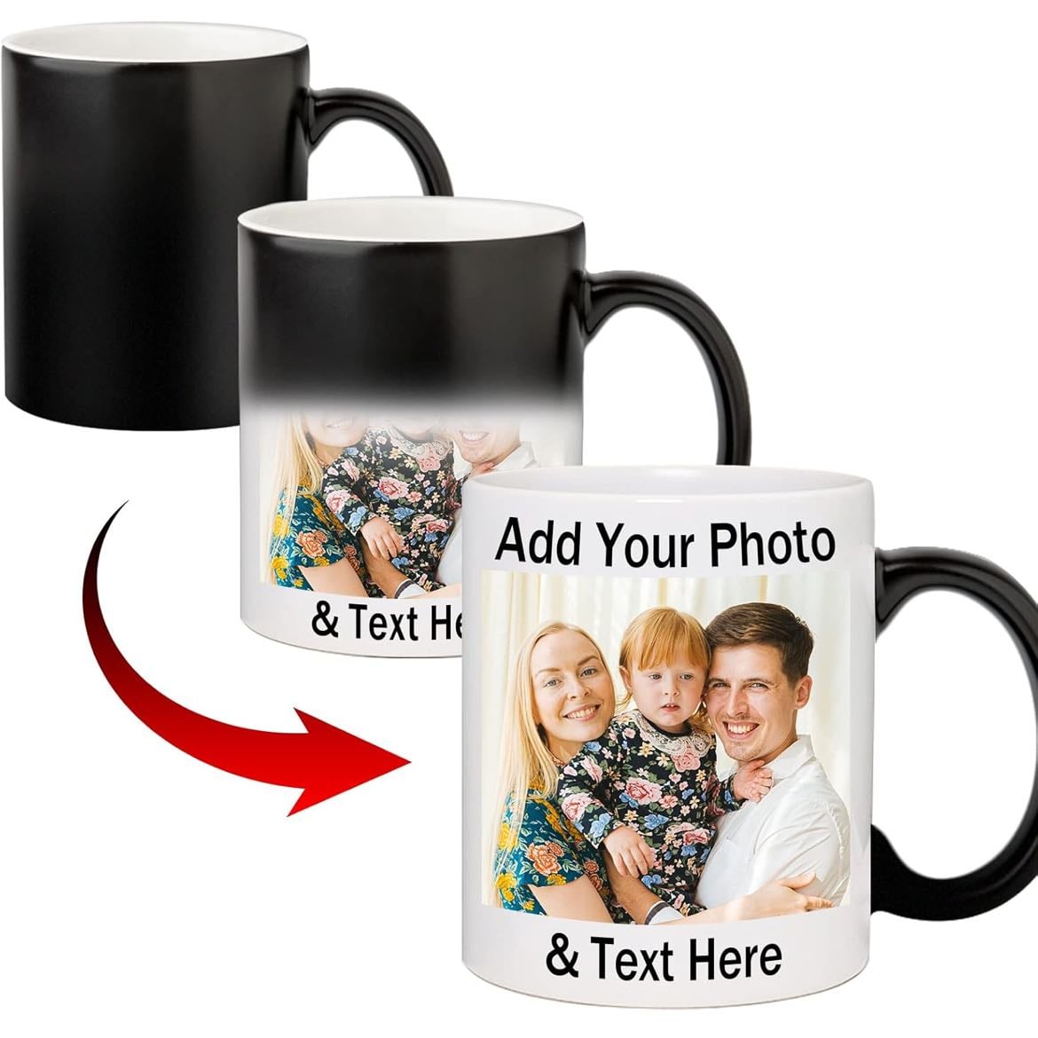 Amazon.com: OELTTG Novelty Coffee Mugs, Personalized Color Changing Mug, Custom Magic Mug w/Picture, Text, Name, Design Your Own Coffee Mug, Personalized Gifts for Birthday Mother’s Day Christmas 11oz(Magic Mug) : Home & Kitchen
