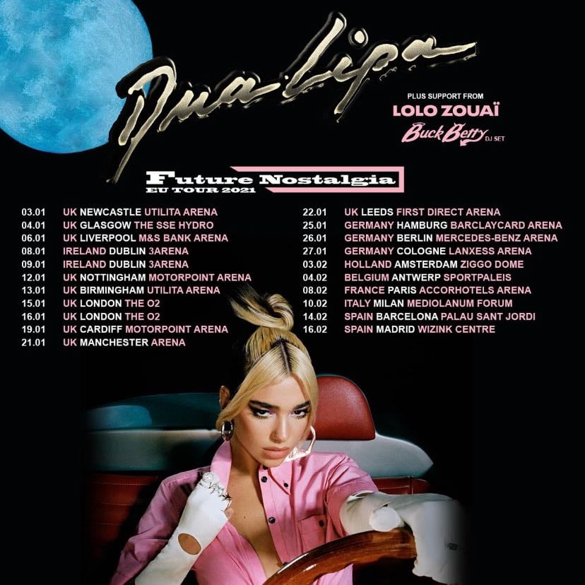 Dua lipa future nostalgia tour
