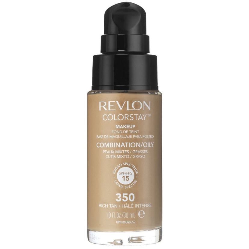 Revlon Colorstay Base De Maquillaje Para Rostro Cutis Mixto Graso - super para el día/tarde ya q tiene 15 SPF, la cobertura que tiene es perfecta