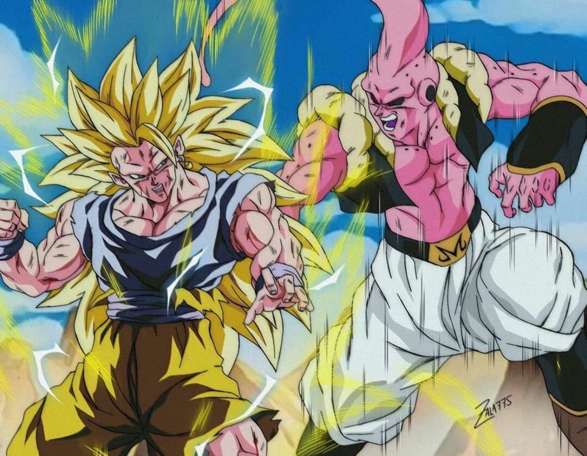 Son Goku Supersaiyano 3 vs. Super-Boo (Gotenks absorbido)