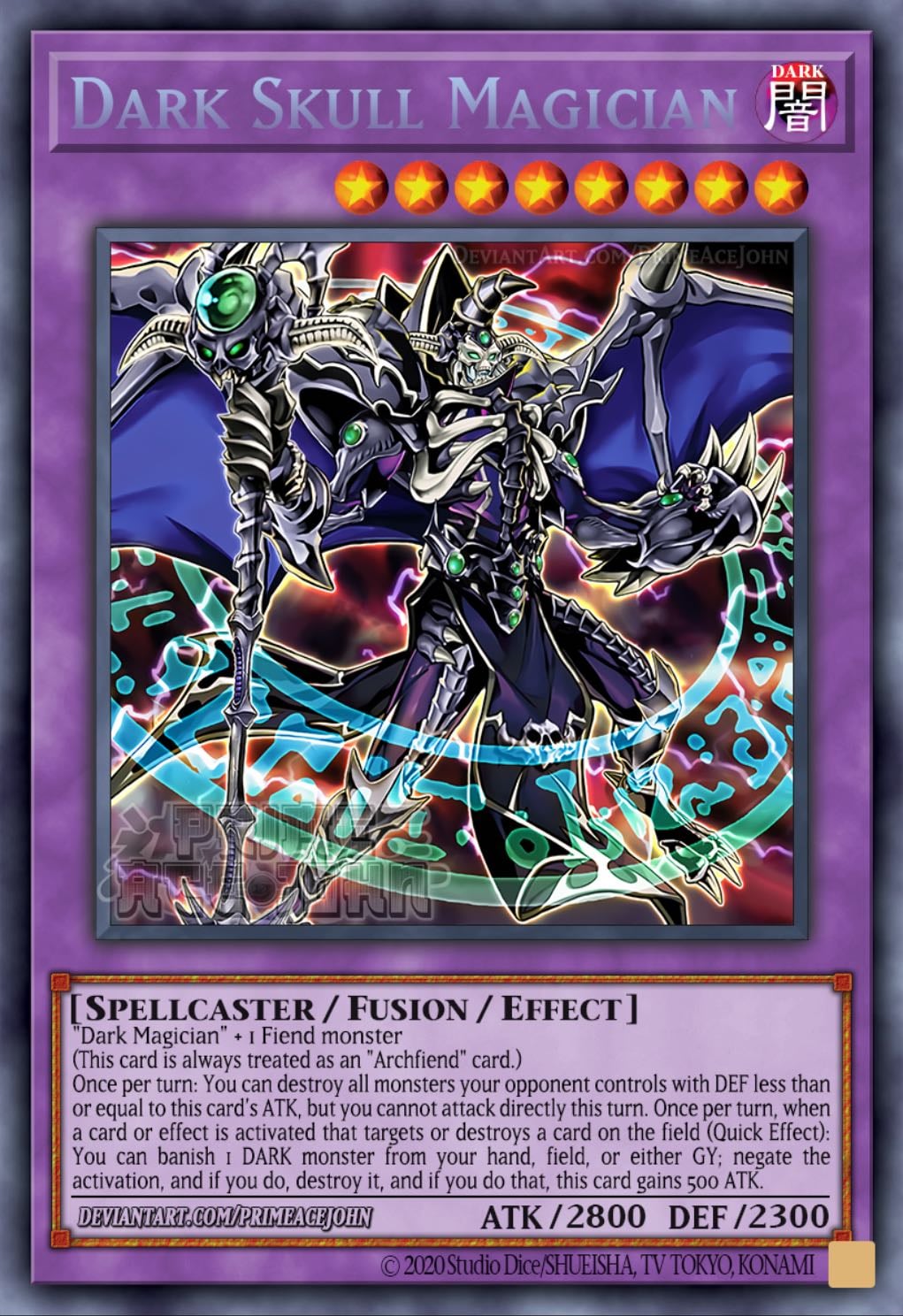 Dark skull magician