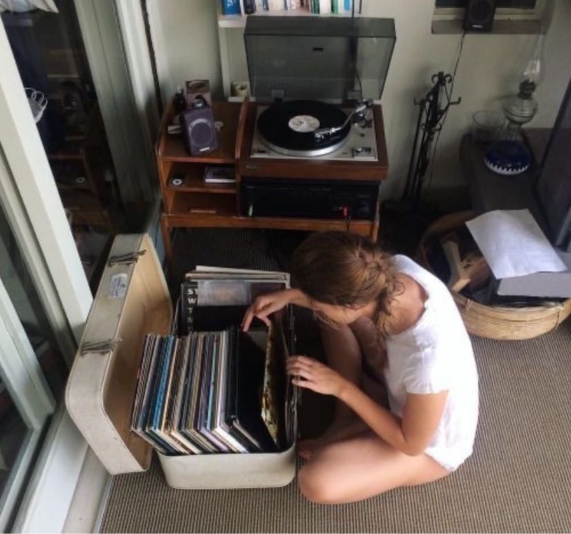 just a girls personal record store 💿 - Music hypelist by Elena Rochford