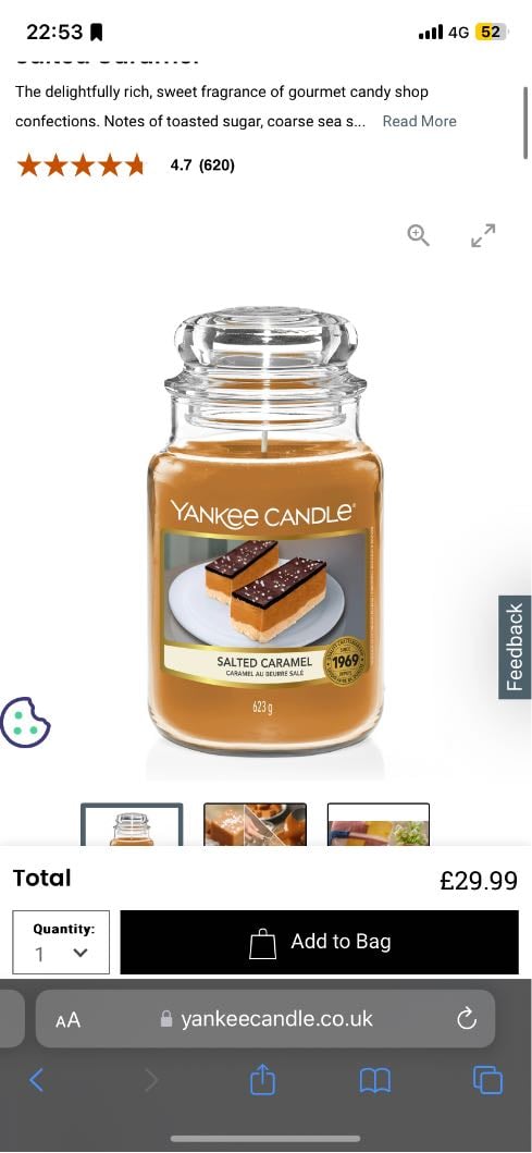 Salted Caramel Candle