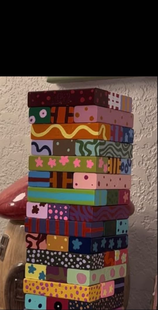 Painted Jenga