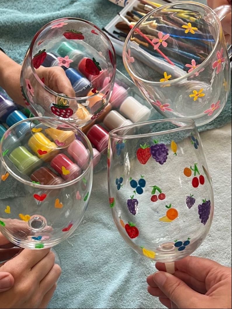 Painted Glassware