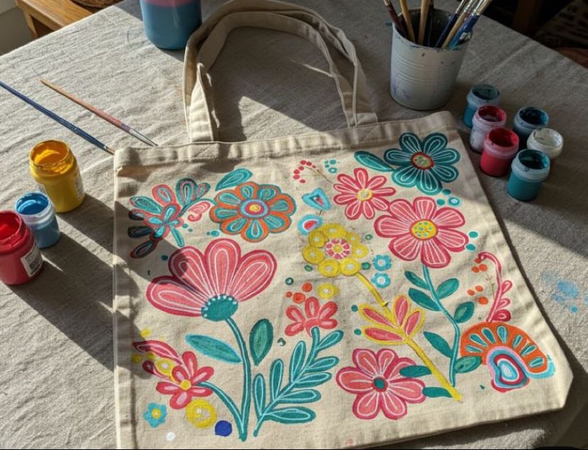 Painted Tote Bags