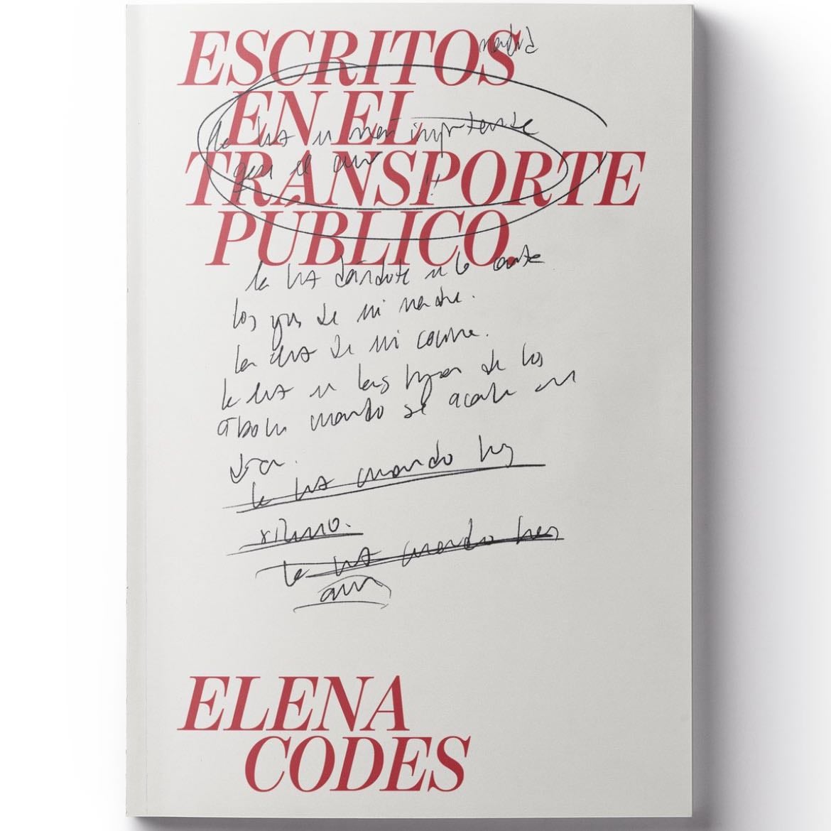 escrito en el transporte publico