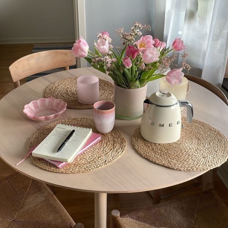 mesa para café da tarde