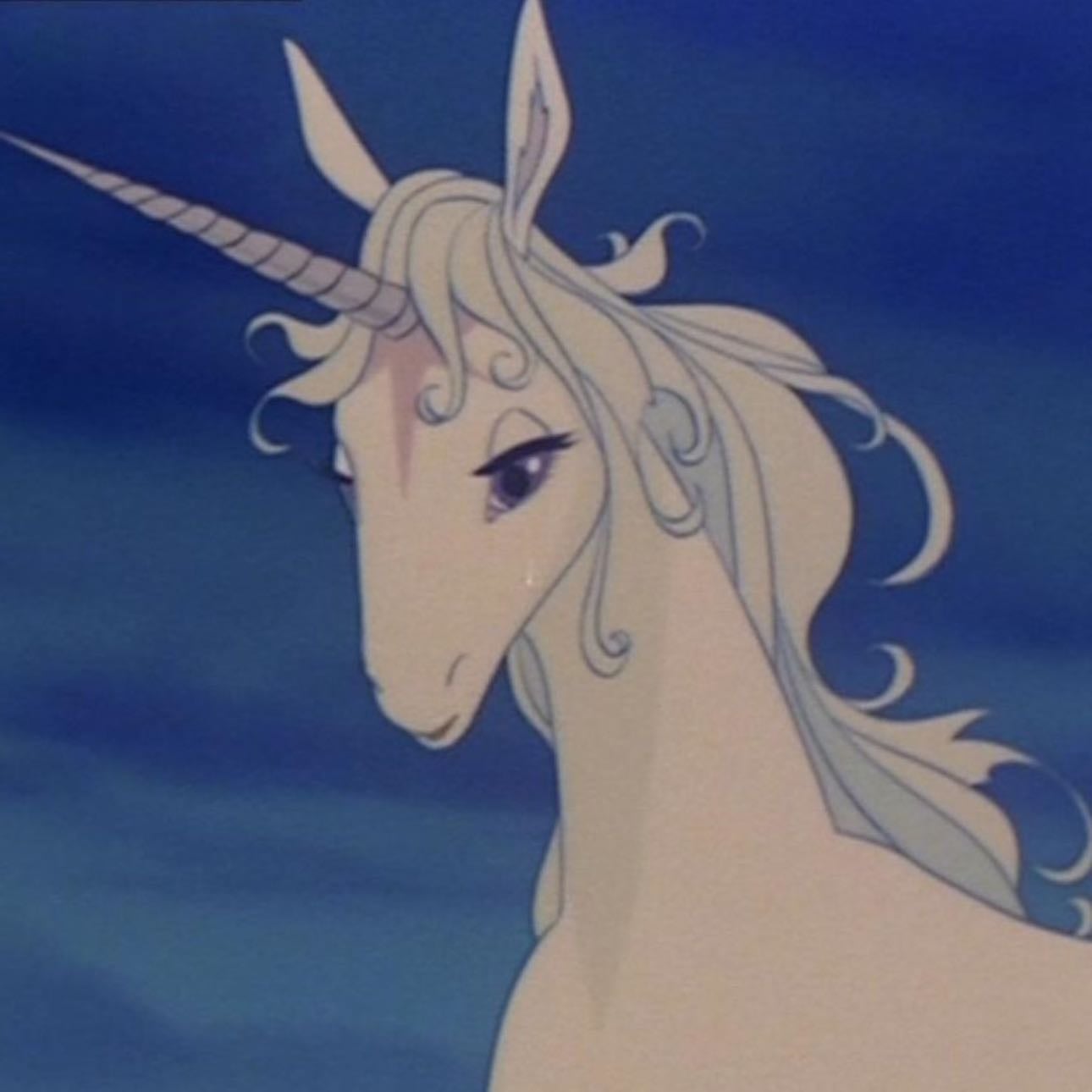 the unicorn/ lady amalthea - the last unicorn