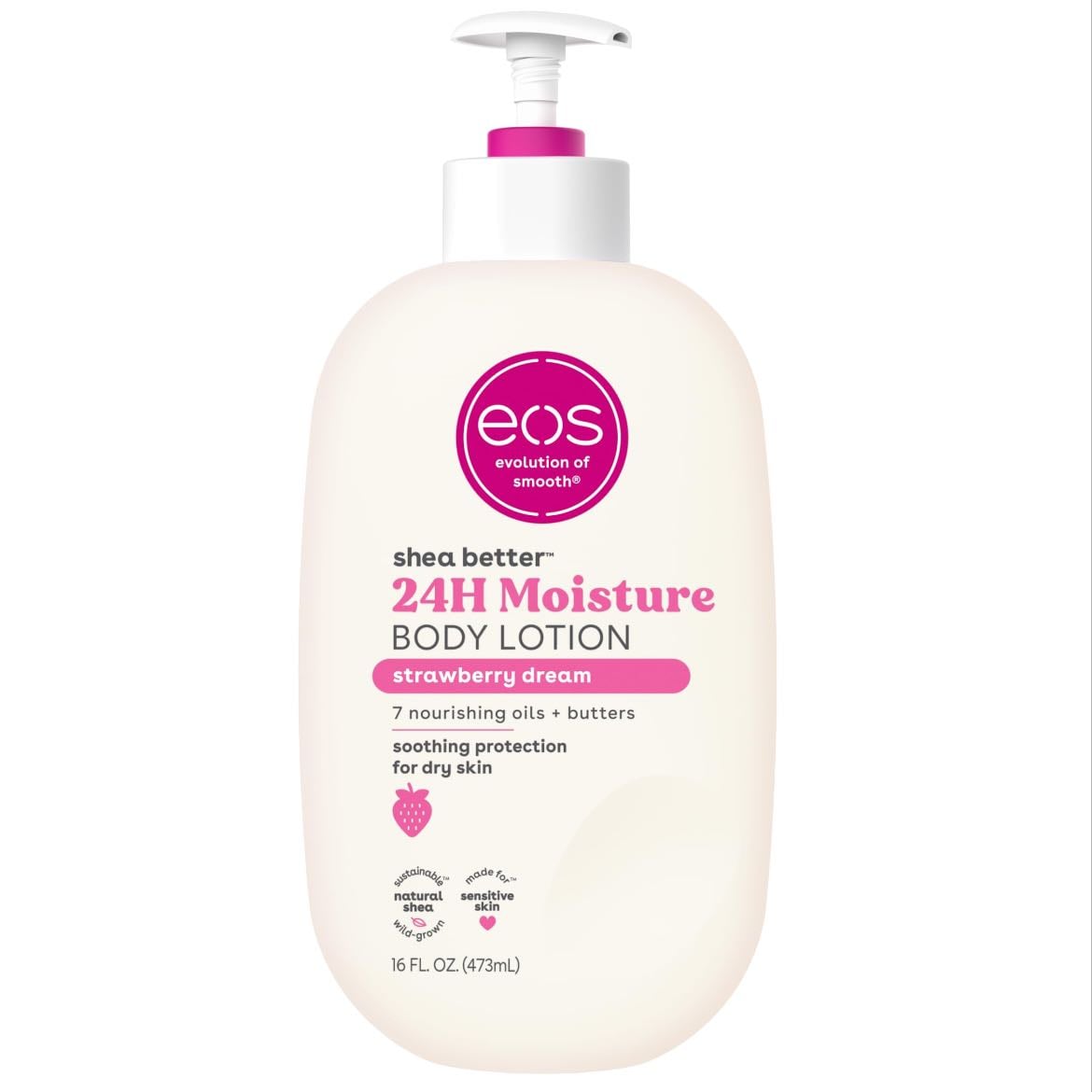 Eos Moisture Strawberry Dream - 24H Body Lotion.