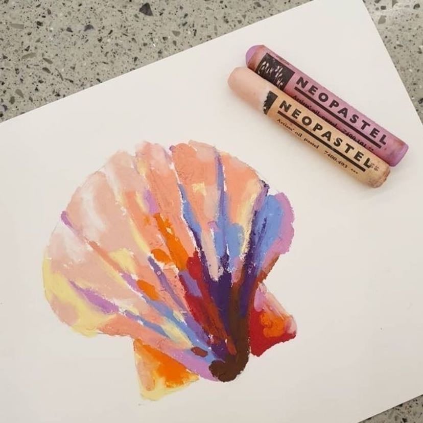 Dibuja con óleo pastel