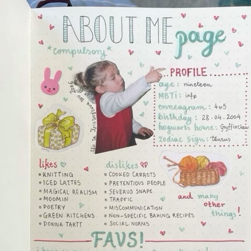 About me page