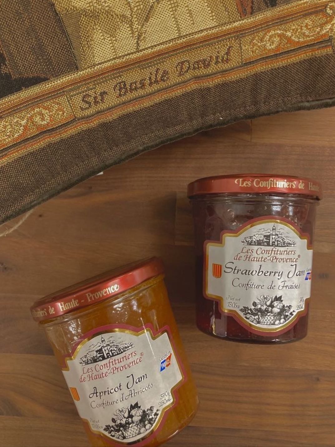 Apricot jam and honey