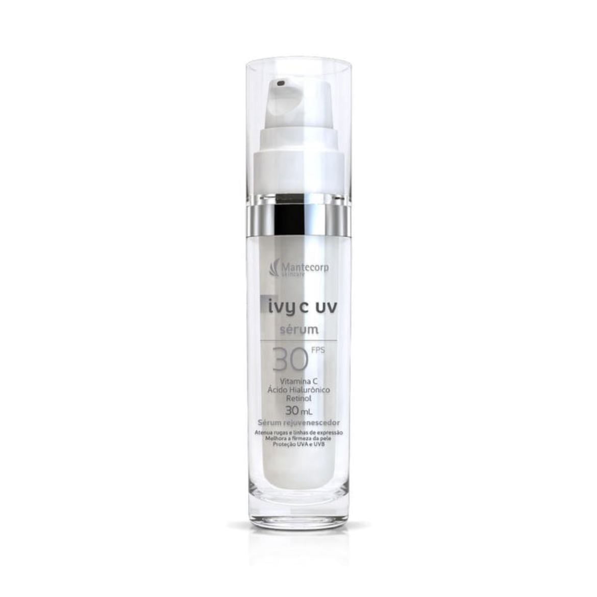 Sérum Rejuvenescedor Facial Ivy C - Sérum Rejuvenescedor Facial Ivy C Ferulic Skincare – 30ml – Ação Hidratante – Auxilia na Redução de Rugas e Uniformização da Pele – Mantecorp