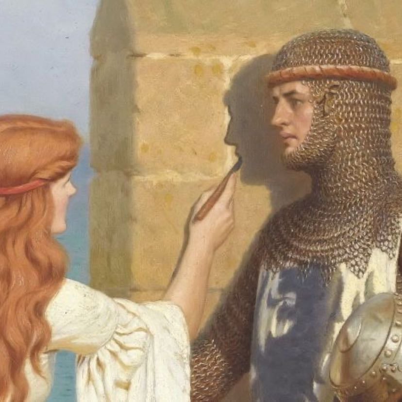 The Shadow - Edmund Blair Leighton (1909)