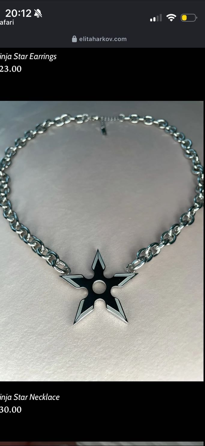 Ninja Star Necklace - Elitaharkov.com
£30