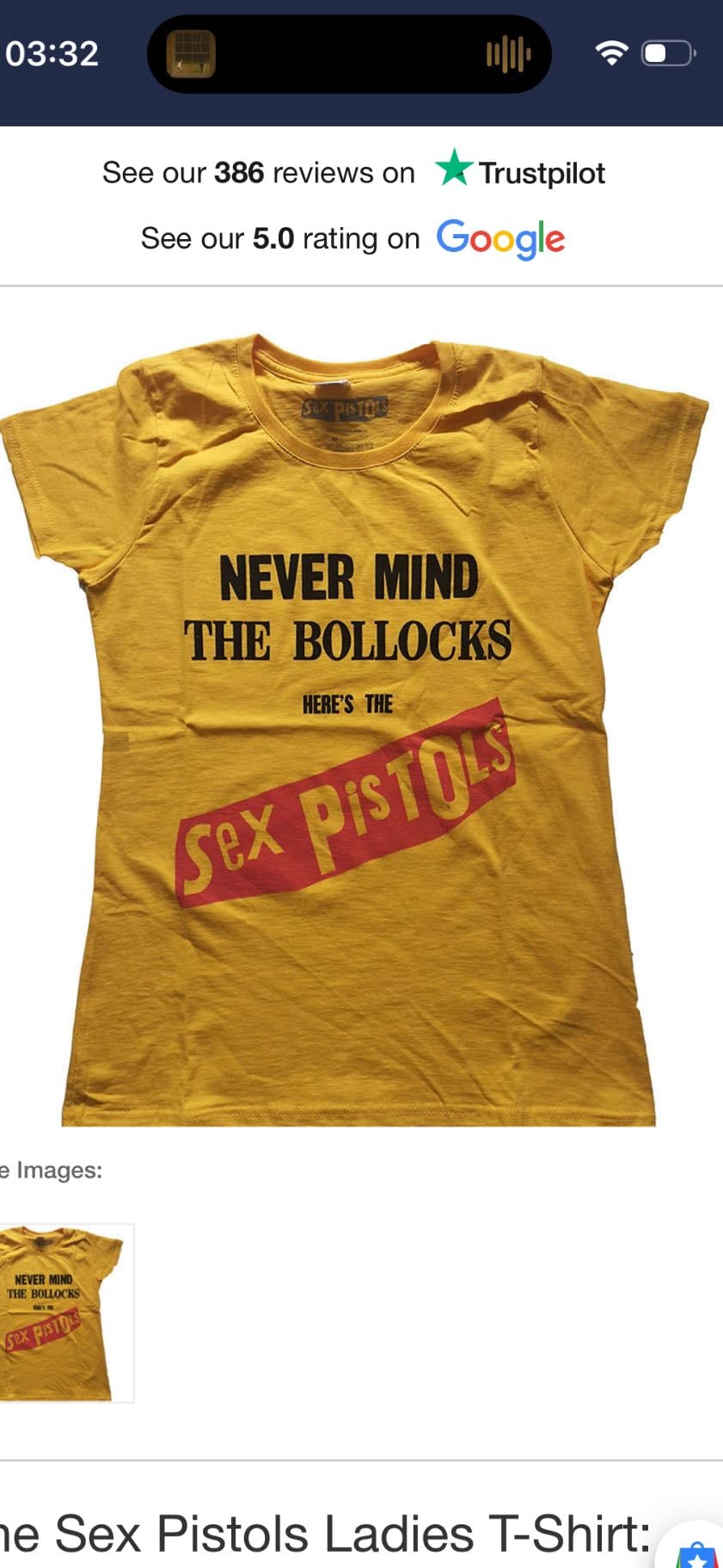 this shirt - 😛
xs/s
iconmusicuk.com