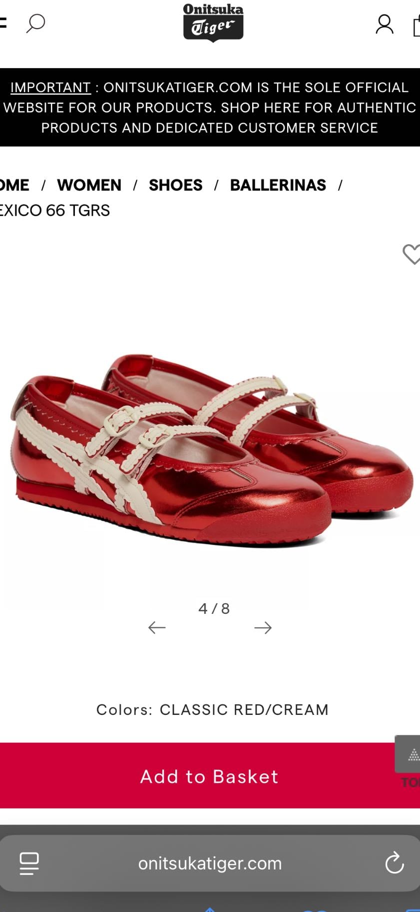 MEXICO 66 TGRS ballerinas - classic red/cream
onitsuka.com
£160