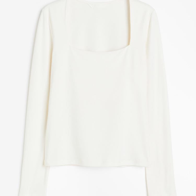 Blusa blanca manga larga