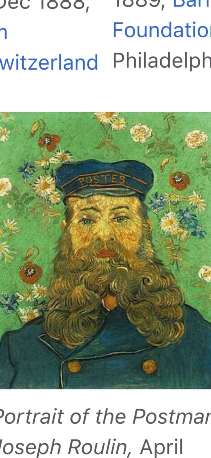 Portrait of the Postman Joseph Roulin - Vincent Van Gogh