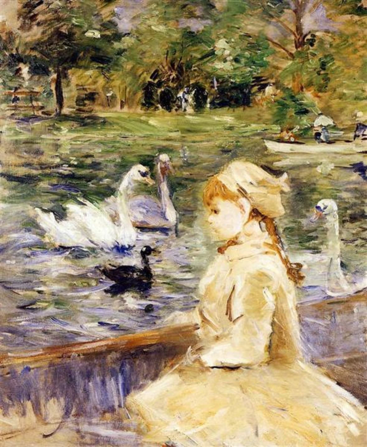 Young Girl Boating - Berthe Morisot 1884