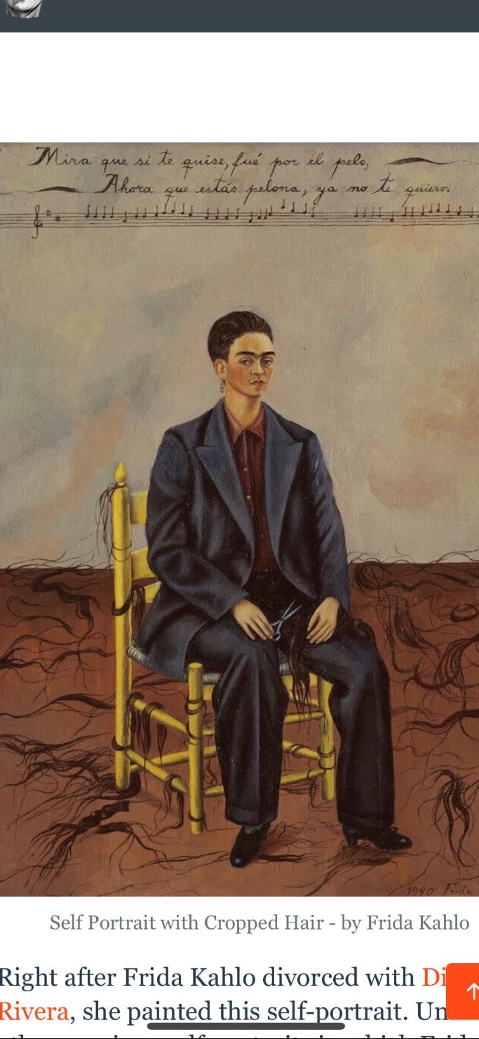 Self Portrait with Cropped Hair