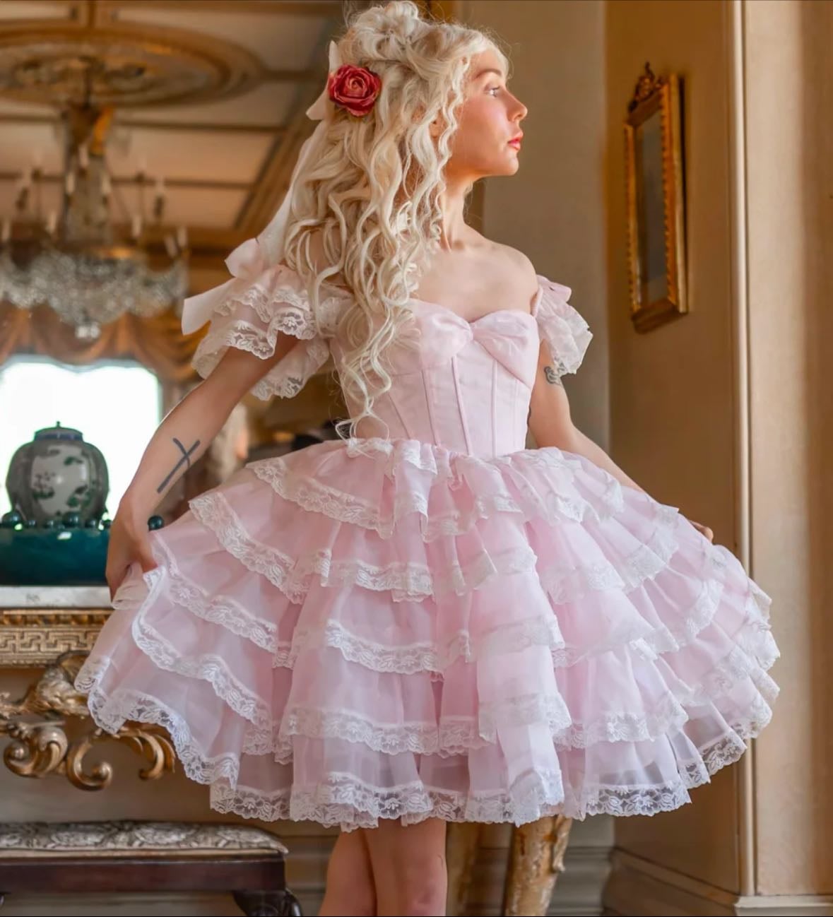 Spun Sugar Heirloom Dress - Fanciful Doll