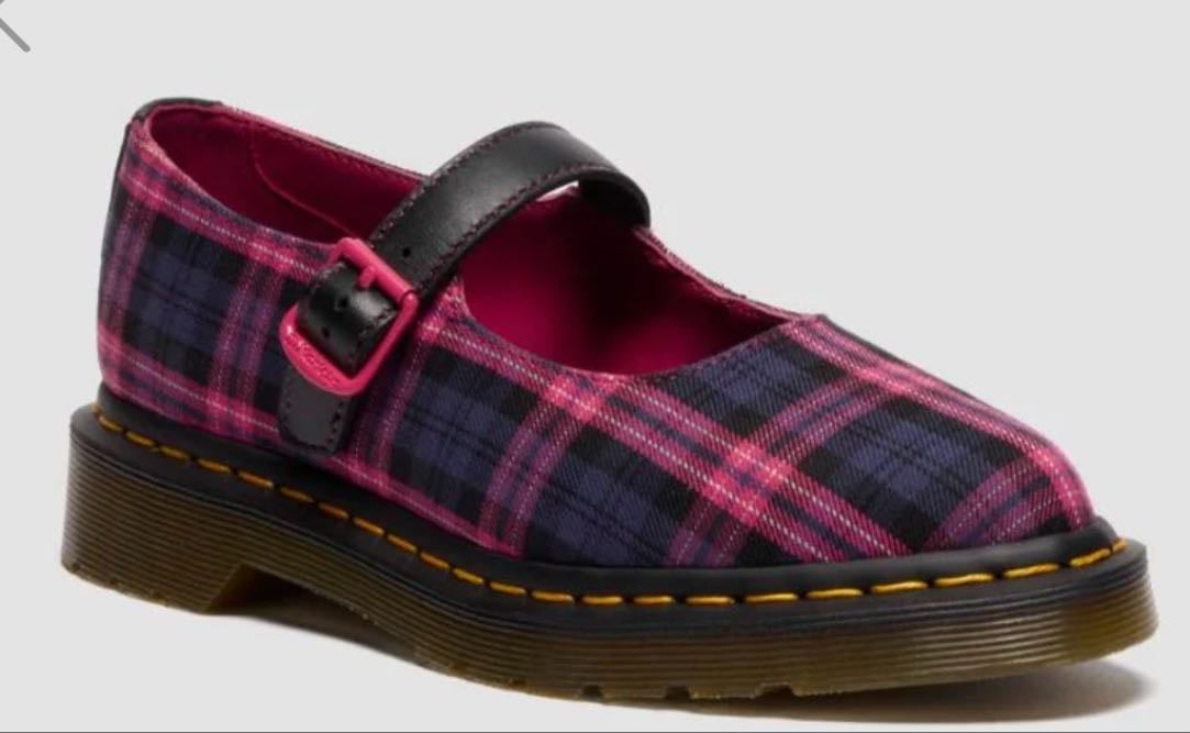 Elphie Mary Jane Tartan - Dr. Martens