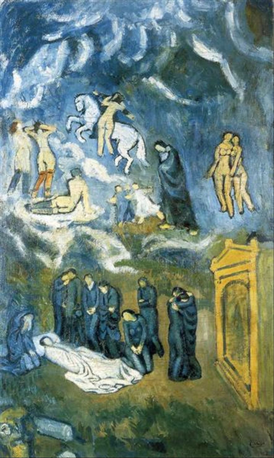 Evocation (The Burial of Casagemas) - Pablo Picasso 1901