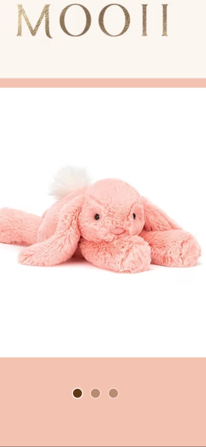 Smudge Apricot Rabbit - Jellycat