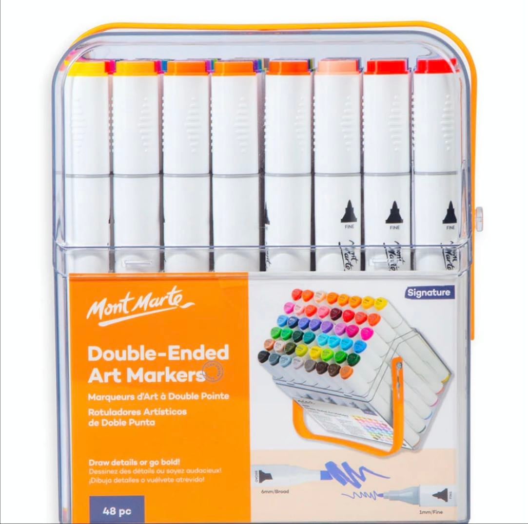 Double-Ended Art Markers in Case Signature 48pc - MontMarte