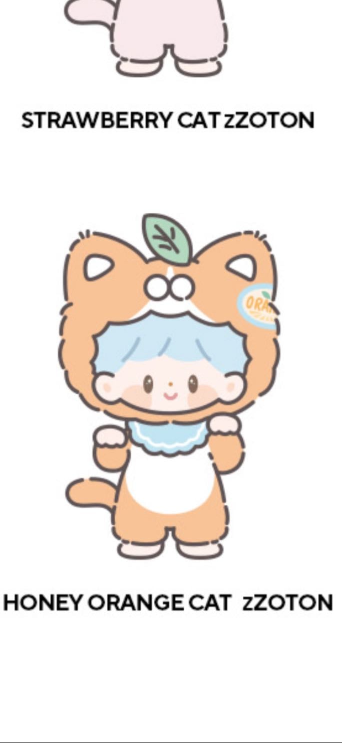 Honey Orange Cat - My Little Cat Fruit Party Series