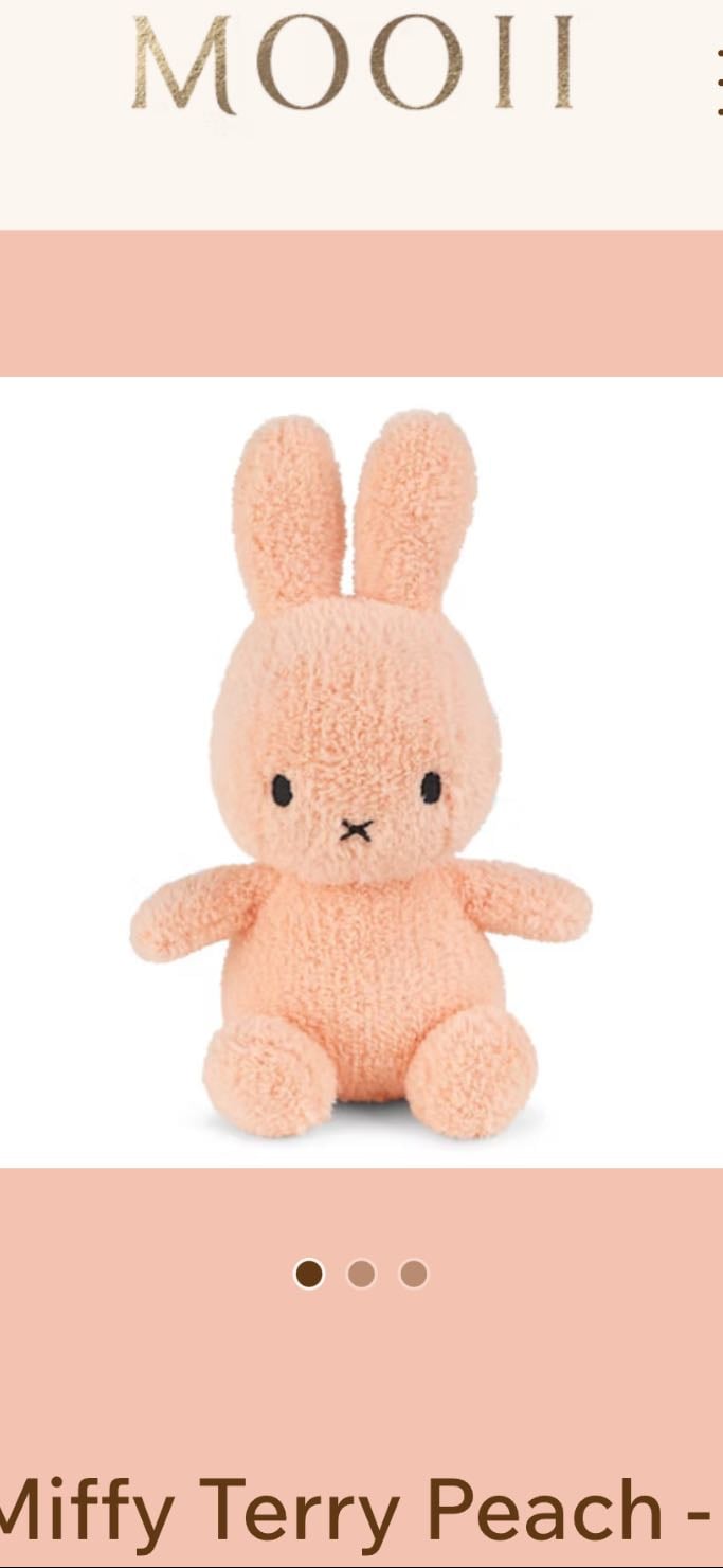 Miffy Terry Peach