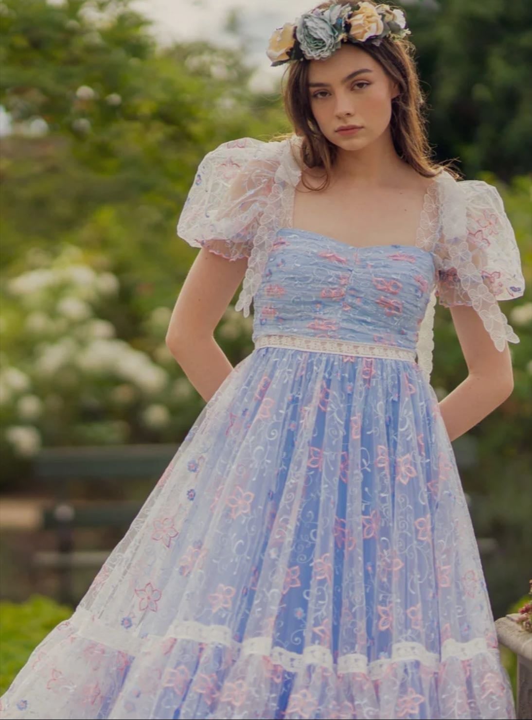 Blue Magic Midi Dress - Fairy Tong