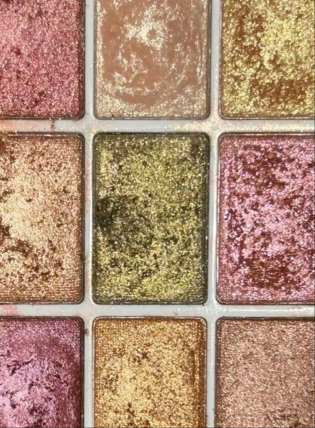 Glittery eyeshadow