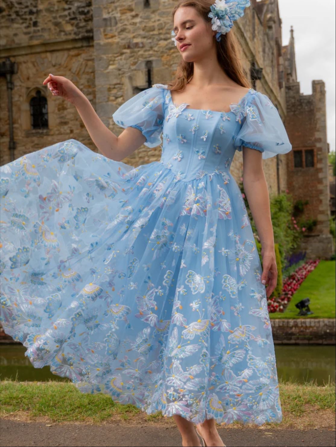 Butterfly Paradise Midi Dress - Fairy Tong