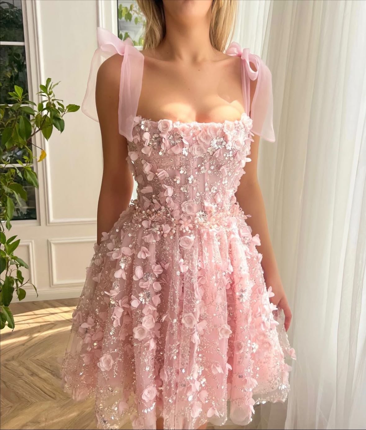 Blooming Serenade Mini Dress - Teuta Matoshi