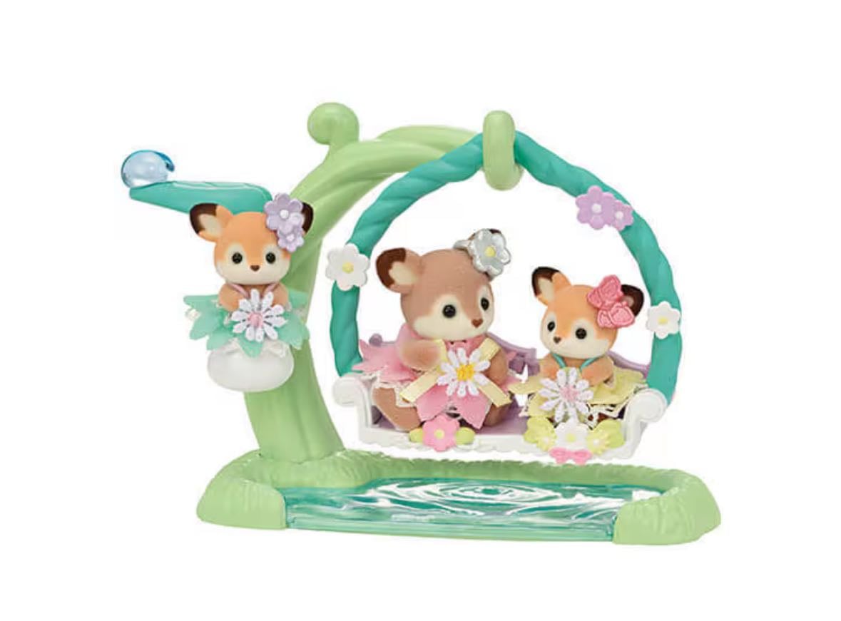 Deer Babies Floral Swing Set - Sylvanian Families