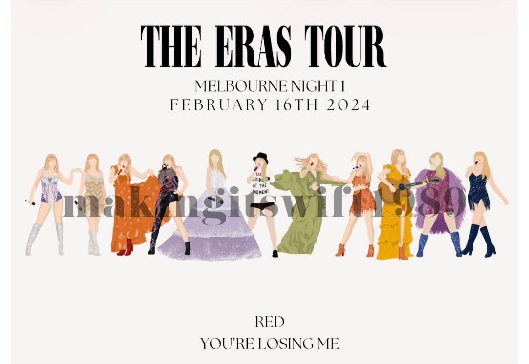 Eras tour outfit surprise song digtal print - EmsPartyTreats