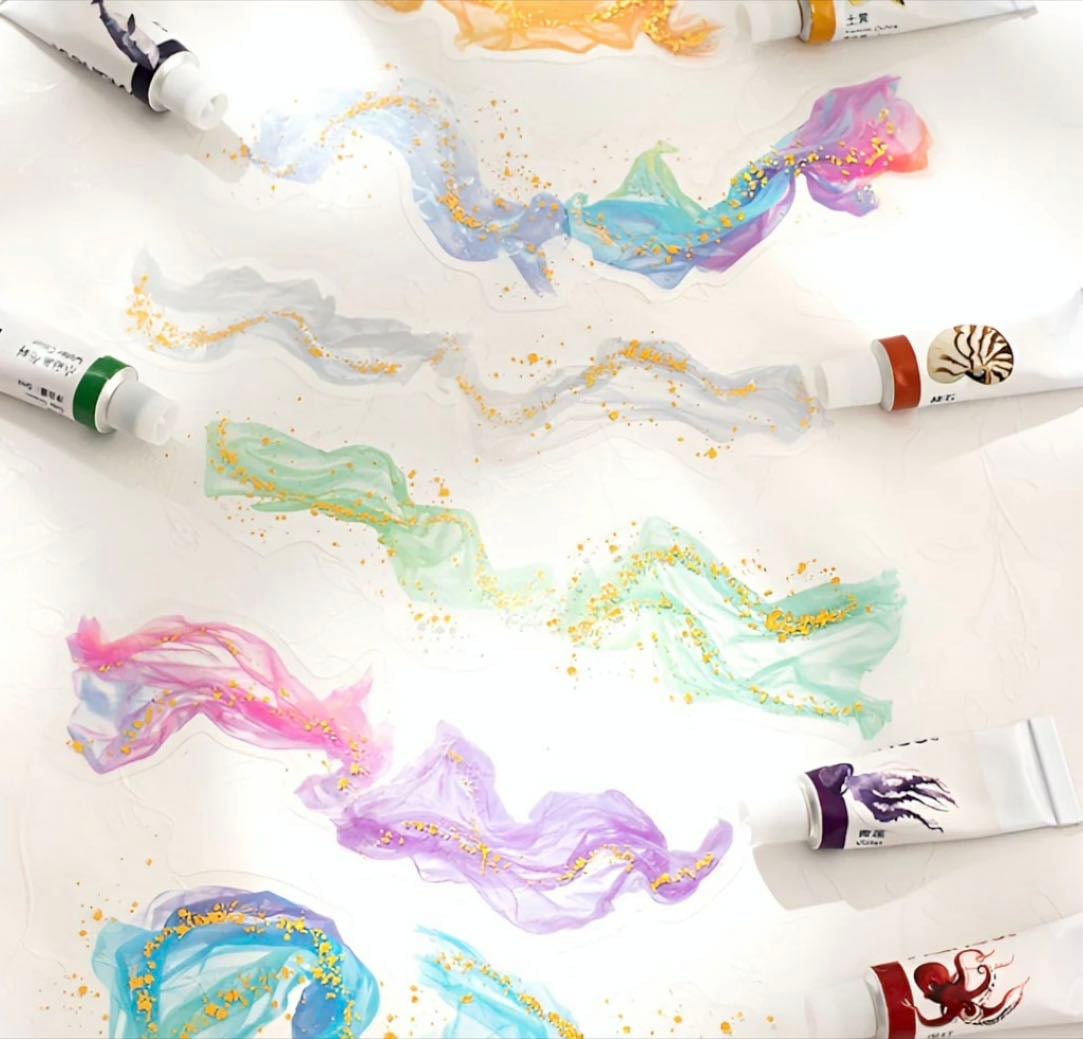Shimmery Stardust Spill Stickers - Kawaii Pen Shop