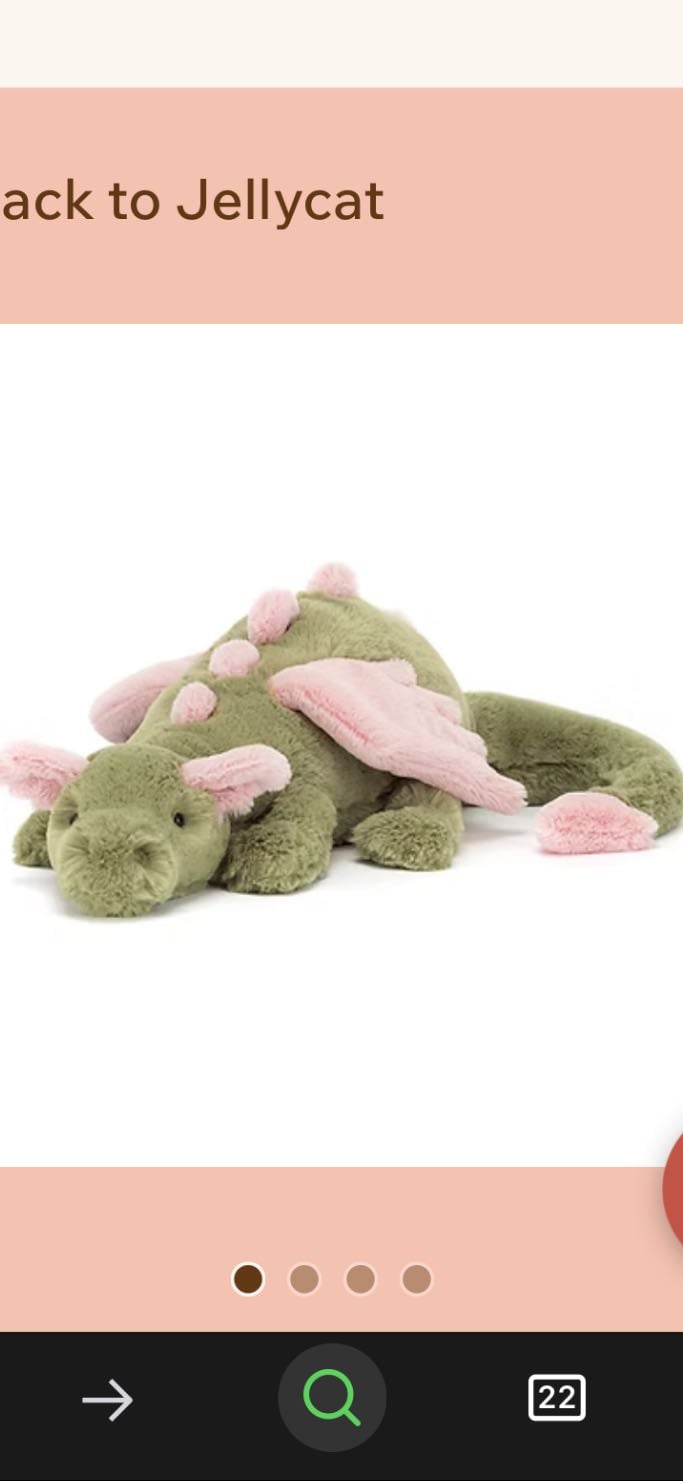 Malachy Olive Dragon - Jellycat