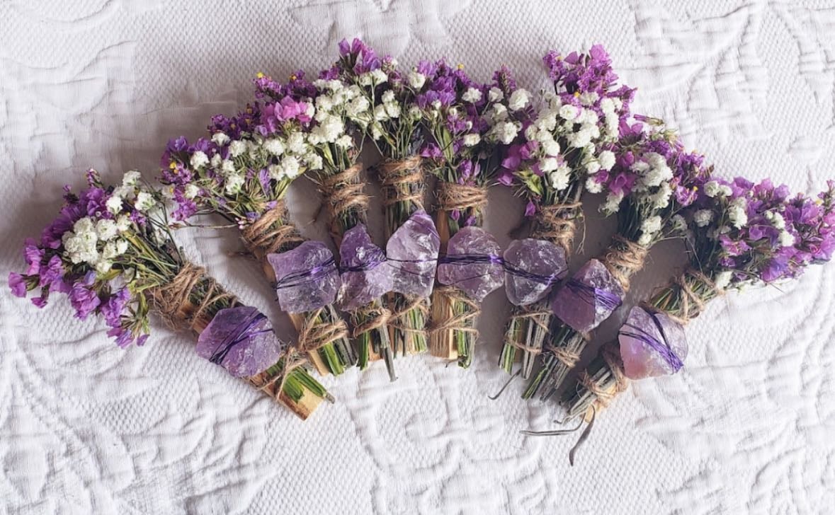 Amethyst smudge stick - CharlieHaze