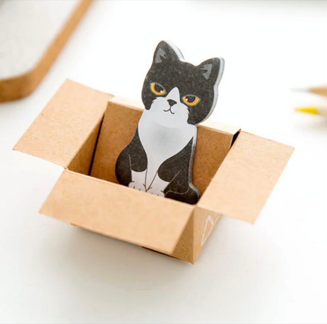 Kitty In A Box Sticky Notes - Kawaii Pen Shop