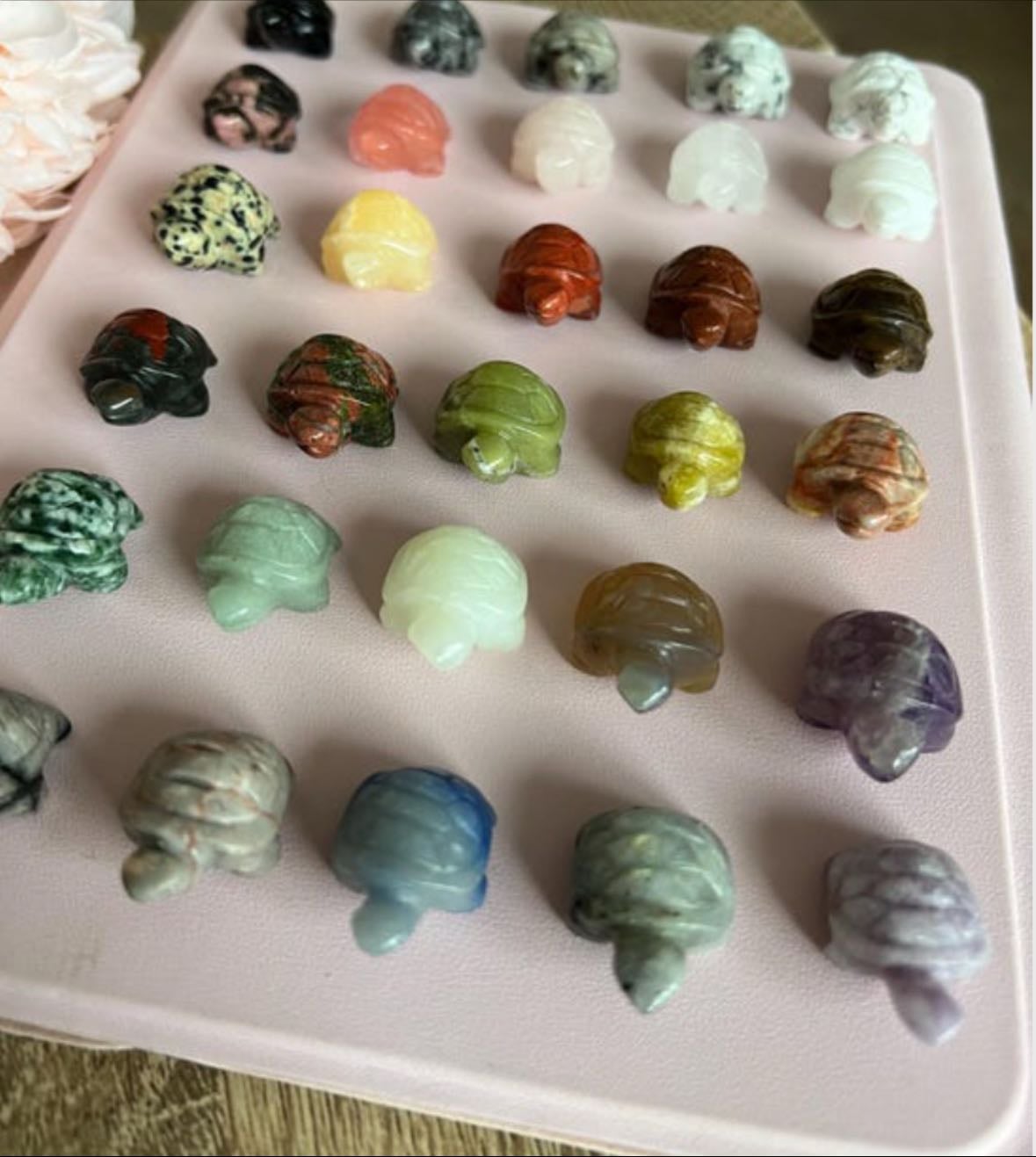 Carved turtle crystals - wisdomgracewitches