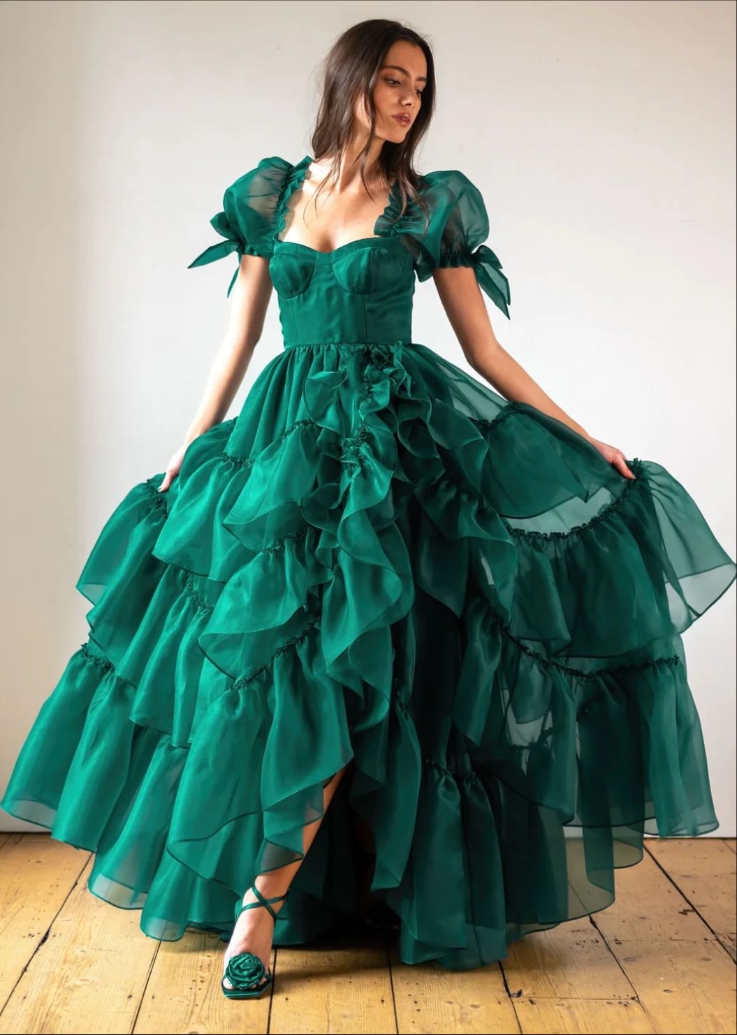 Elven Forest Mademoiselle Gown - Fanciful Doll