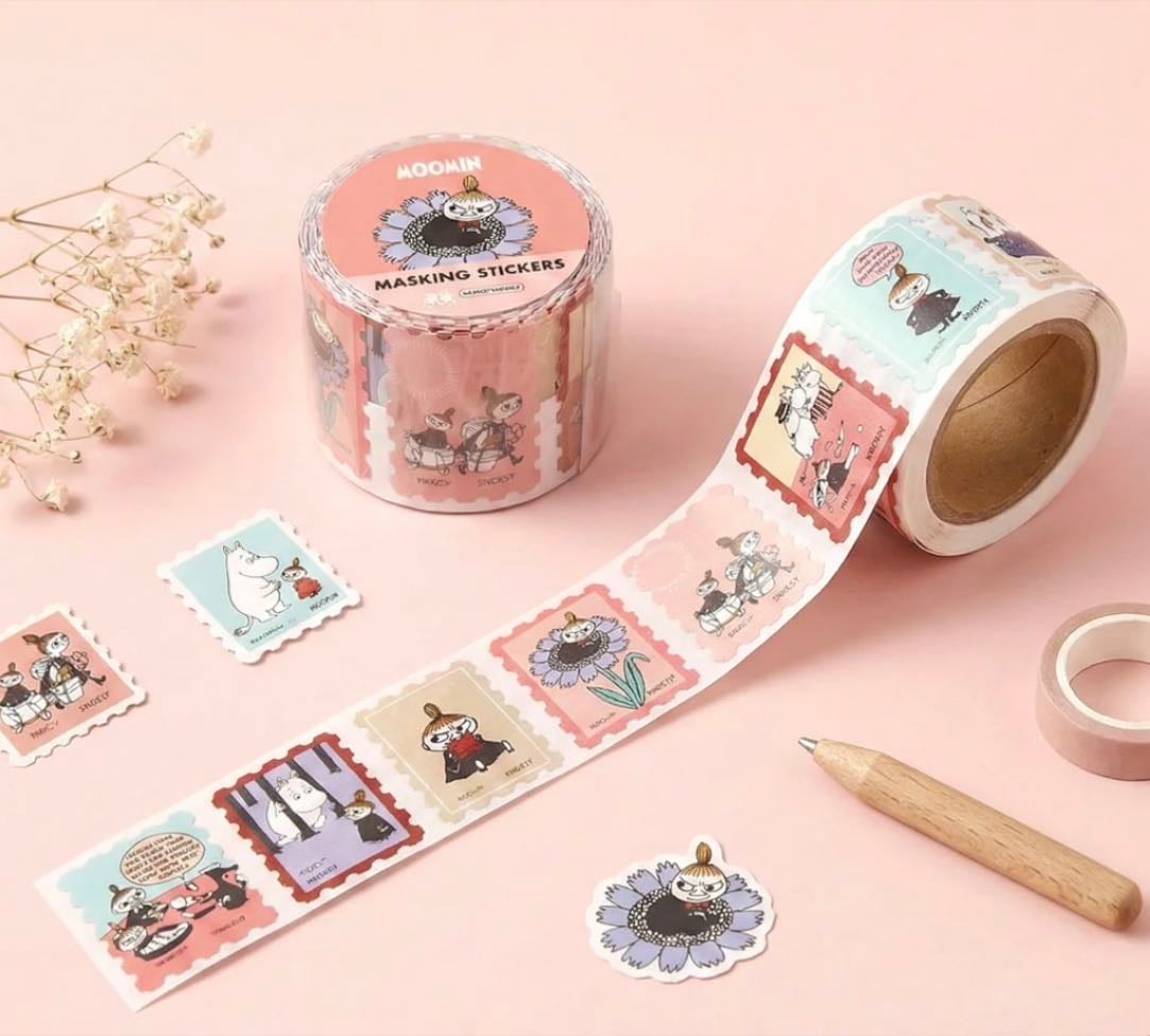 Moomin Washi Sticker Roll - Pink - Kawaii Pen Shop