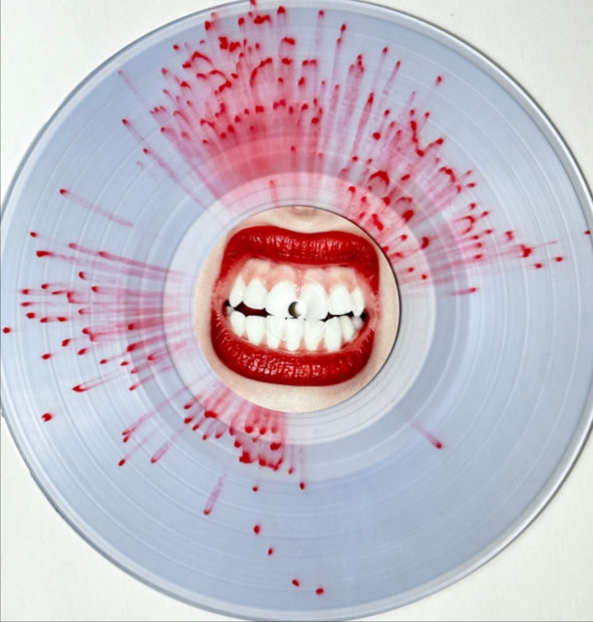 Guts Spilled - Clear with red and purple splatter pressing