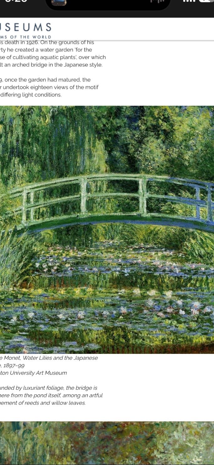 Water-Lilies and the Japanese Bridge - Claude Monet