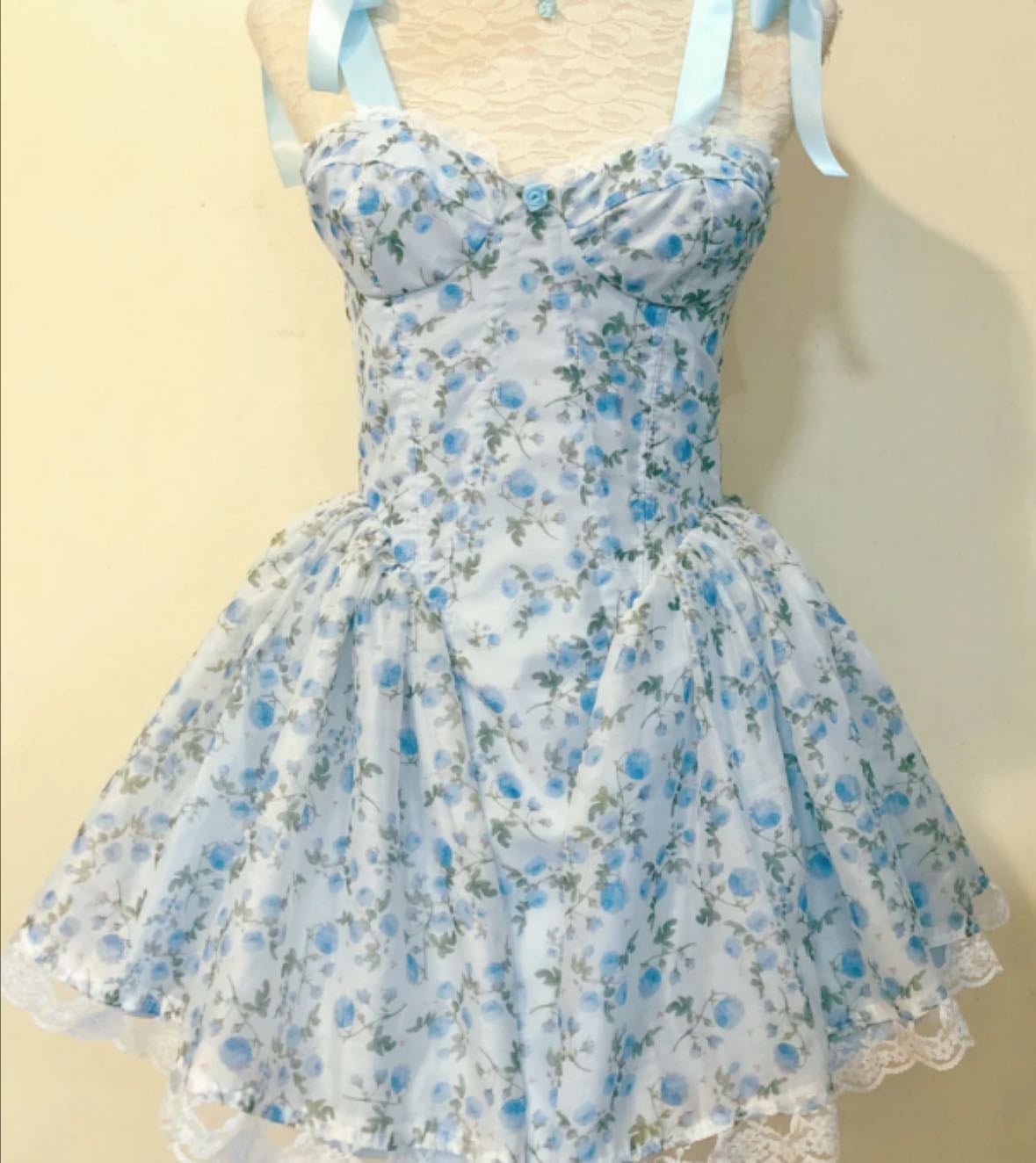 Moon Flower Corset Handmade Dress - Dolly Kaye