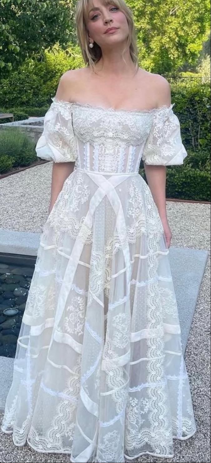 White lace dress - Zuhair Murad